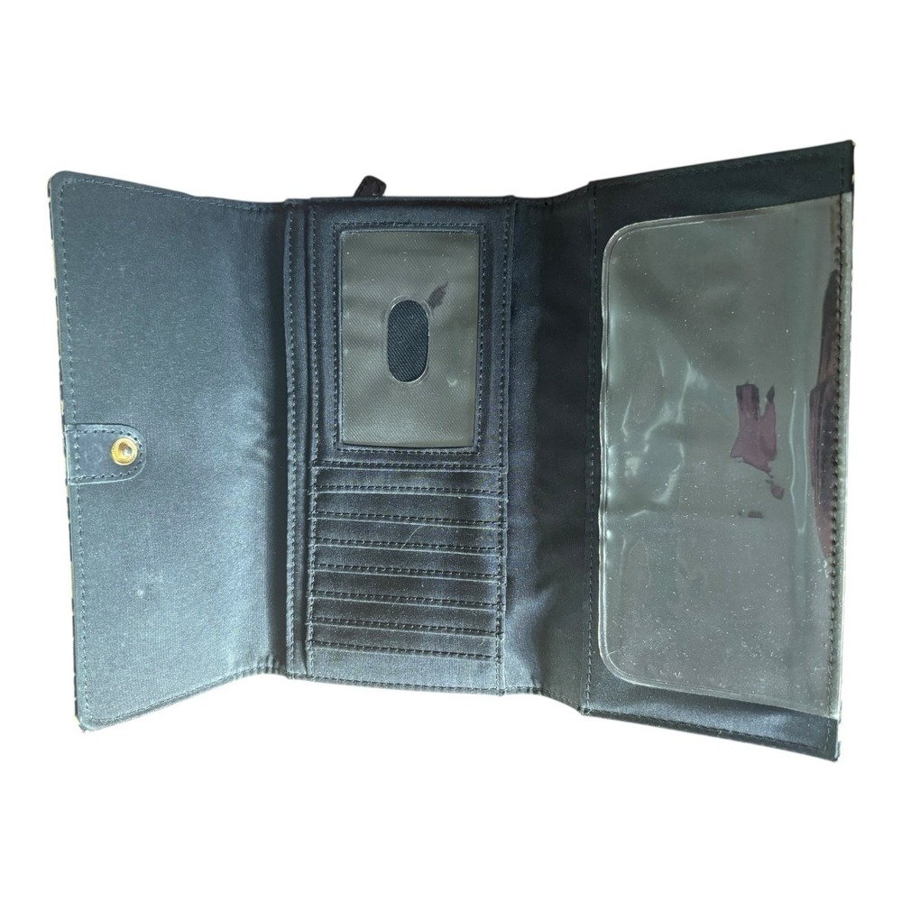 RARE Fossil Cheetah Nylon Wallet - Vintage Animal Print Bi-Fold Organizer HTF! - Picture 2 of 6